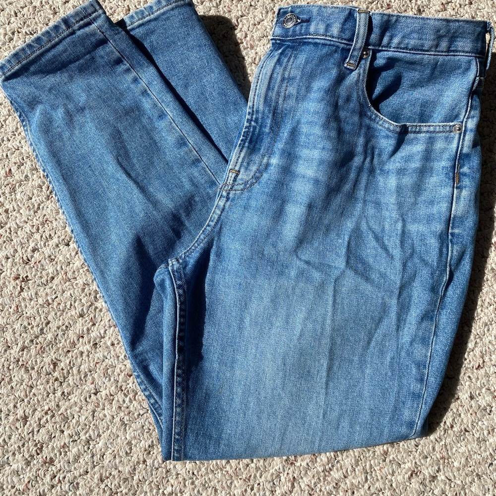 Everlane Women's High Rise Straight Leg Ankle Jean-size 32